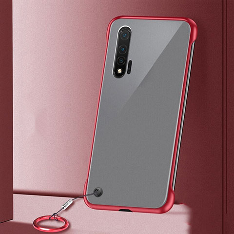 Cover Crystal Trasparente Rigida Cover S02 per Huawei Nova 6 Rosso