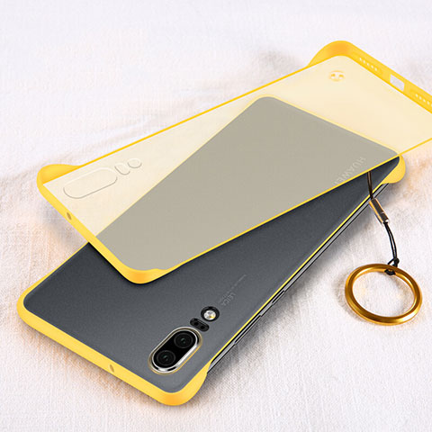 Cover Crystal Trasparente Rigida Cover S03 per Huawei P20 Giallo