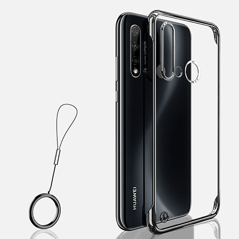 Cover Crystal Trasparente Rigida Cover S03 per Huawei P20 Lite (2019) Nero