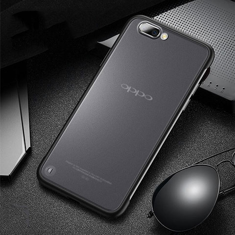 Cover Crystal Trasparente Rigida Cover S03 per Oppo R17 Neo Nero