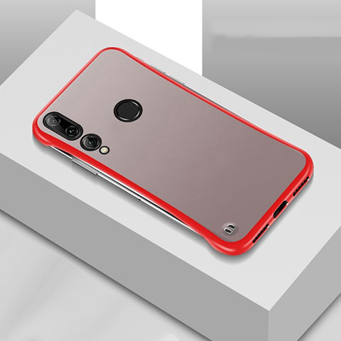 Cover Crystal Trasparente Rigida Cover S04 per Huawei Honor 20E Rosso