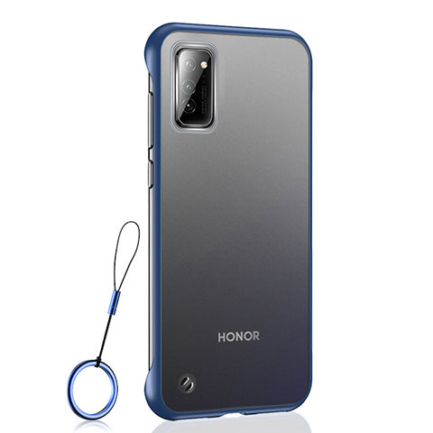 Cover Crystal Trasparente Rigida Cover S04 per Huawei Honor V30 5G Blu