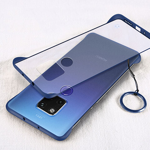 Cover Crystal Trasparente Rigida Cover S04 per Huawei Mate 20 X 5G Blu