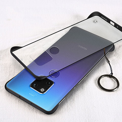 Cover Crystal Trasparente Rigida Cover S04 per Huawei Mate 20 X 5G Nero