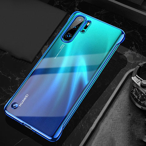 Cover Crystal Trasparente Rigida Cover S04 per Huawei P30 Pro Blu