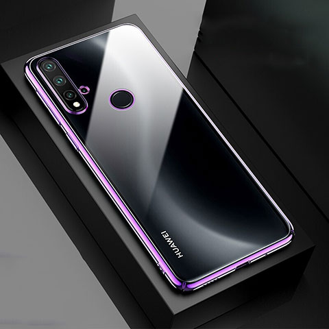 Cover Crystal Trasparente Rigida Cover S05 per Huawei Nova 5i Viola