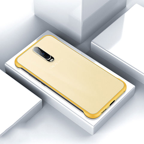 Cover Crystal Trasparente Rigida Cover S05 per Oppo R17 Pro Giallo