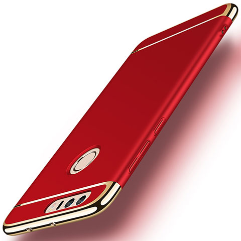 Cover Lusso Metallo Laterale e Plastica per Huawei Honor 8 Rosso