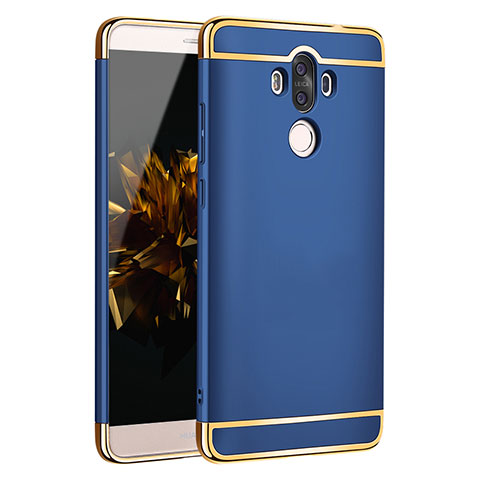 Cover Lusso Metallo Laterale e Plastica per Huawei Mate 9 Blu