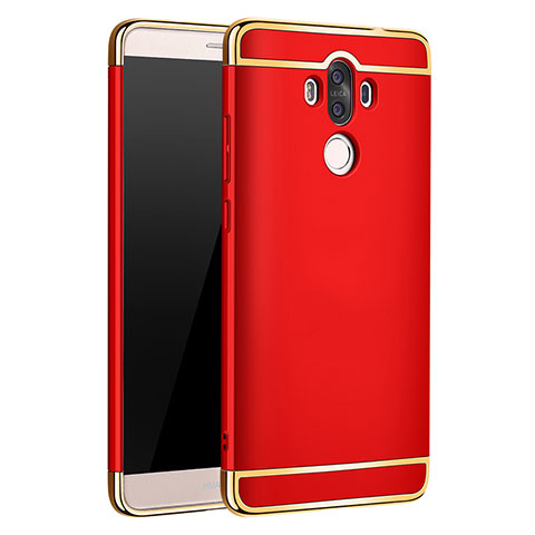 Cover Lusso Metallo Laterale e Plastica per Huawei Mate 9 Rosso