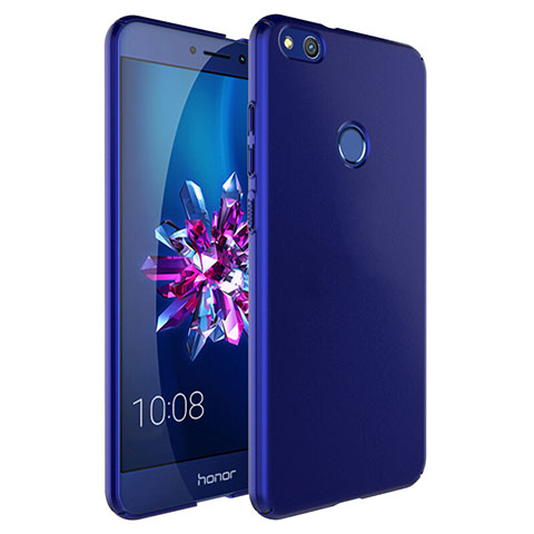 Cover Plastica Rigida Opaca con Anello Supporto per Huawei Honor 8 Lite Blu