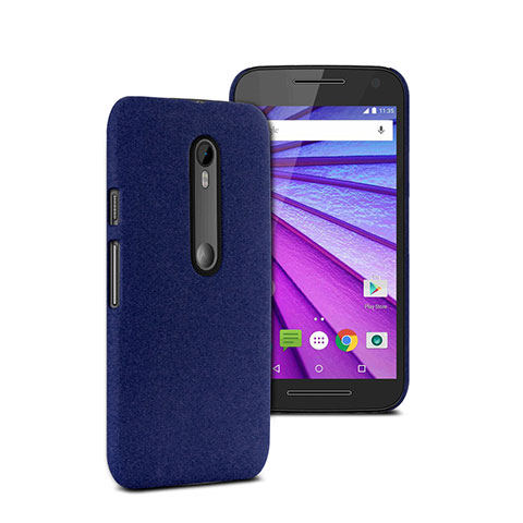 Cover Plastica Rigida Opaca per Motorola Moto G (3rd Gen) Blu