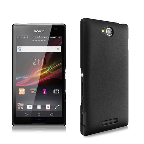 Cover Plastica Rigida Opaca per Sony Xperia C S39h Nero