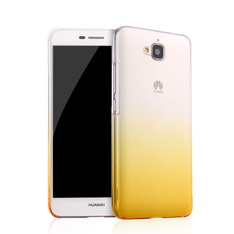 Cover Plastica Trasparente Rigida Sfumato per Huawei Enjoy 5 Giallo