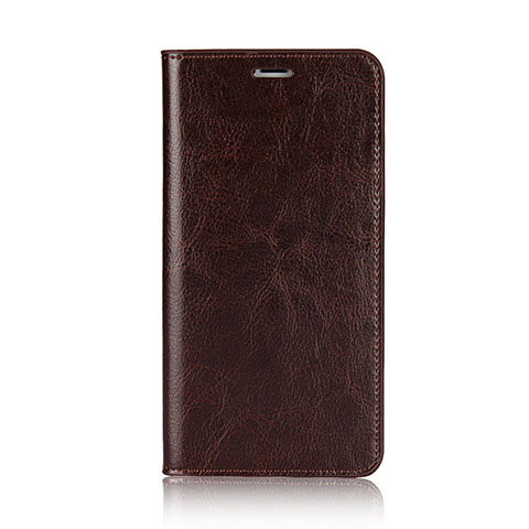 Cover Portafoglio In Pelle con Supporto F01 per Apple iPhone Xs Marrone