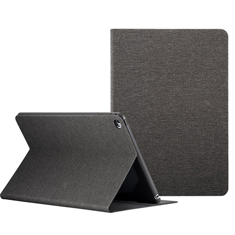 Cover Portafoglio In Pelle con Supporto L01 per Apple iPad Mini 4 Nero