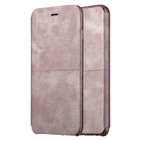 Cover Portafoglio In Pelle con Supporto L01 per Apple iPhone 6 Plus Oro