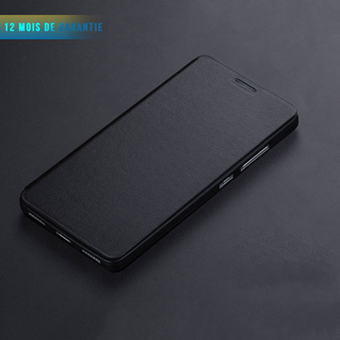 Cover Portafoglio In Pelle con Supporto L01 per Huawei Honor 7 Dual SIM Nero