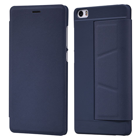 Cover Portafoglio In Pelle con Supporto L01 per Xiaomi Mi Note Blu