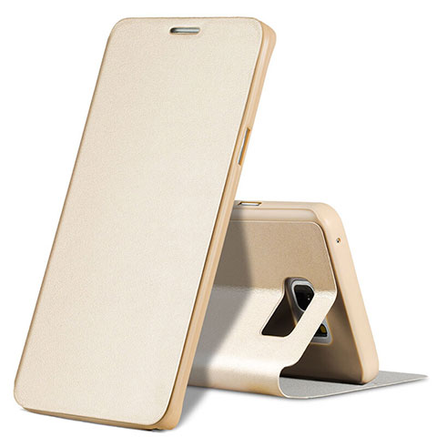 Cover Portafoglio In Pelle con Supporto L04 per Samsung Galaxy Note 5 N9200 N920 N920F Oro