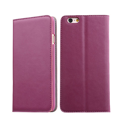 Cover Portafoglio In Pelle con Supporto per Apple iPhone 6S Viola