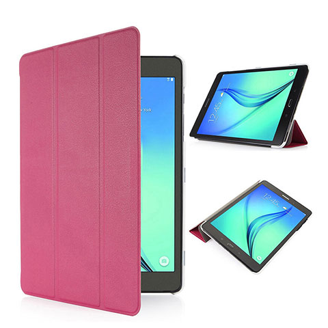 Cover Portafoglio In Pelle con Supporto per Samsung Galaxy Tab S2 8.0 SM-T710 SM-T715 Rosa