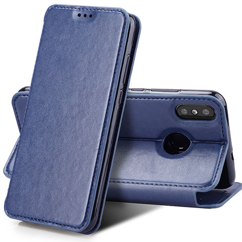 Cover Portafoglio In Pelle con Supporto per Xiaomi Mi Mix 3 Blu