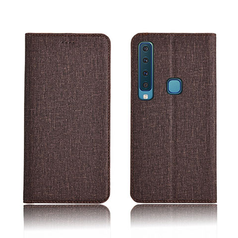 Cover Portafoglio In Pelle Cover con Supporto per Samsung Galaxy A9 (2018) A920 Marrone