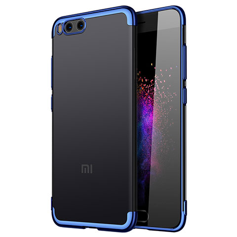 Cover Silicone Trasparente Laterale per Xiaomi Mi Note 3 Blu