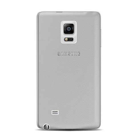 Cover Silicone Trasparente Ultra Sottile Morbida per Samsung Galaxy Note Edge SM-N915F Grigio