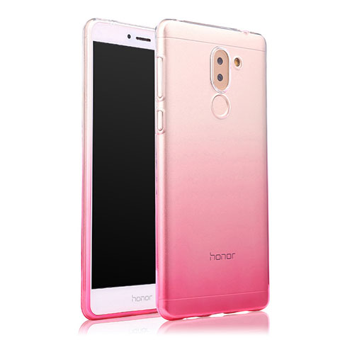 Cover Silicone Trasparente Ultra Sottile Morbida Sfumato per Huawei GR5 (2017) Rosa