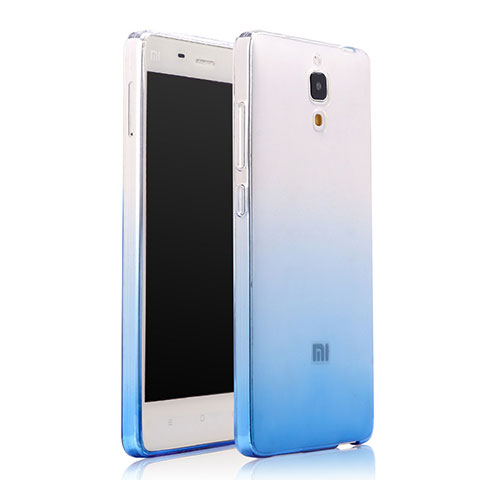 Cover Silicone Trasparente Ultra Sottile Morbida Sfumato per Xiaomi Mi 4 Blu