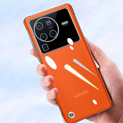 Cover Silicone Trasparente Ultra Sottile Morbida T02 per Vivo X80 Pro 5G Chiaro