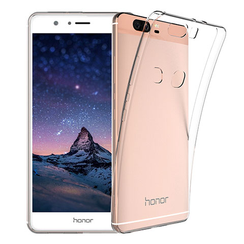 Cover Silicone Trasparente Ultra Sottile Morbida T03 per Huawei Honor V8 Chiaro