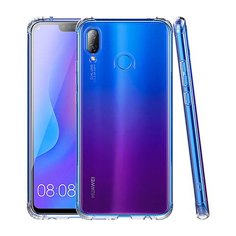 Cover Silicone Trasparente Ultra Sottile Morbida T03 per Huawei Nova 3i Chiaro