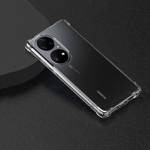 Cover Silicone Trasparente Ultra Sottile Morbida T03 per Huawei P50e Chiaro