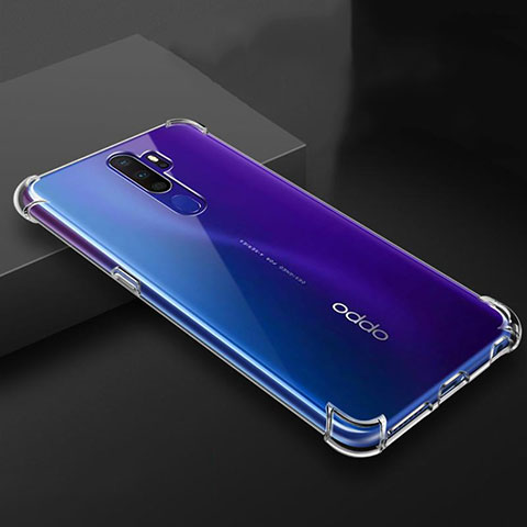 Cover Silicone Trasparente Ultra Sottile Morbida T03 per Oppo A5 (2020) Chiaro