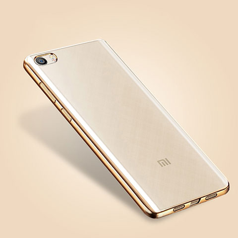 Cover Silicone Trasparente Ultra Sottile Morbida T03 per Xiaomi Mi 5 Oro