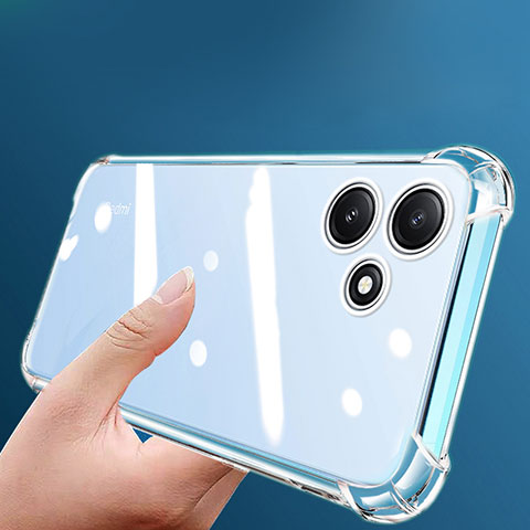 Cover Silicone Trasparente Ultra Sottile Morbida T03 per Xiaomi Poco M6 Pro 5G Chiaro