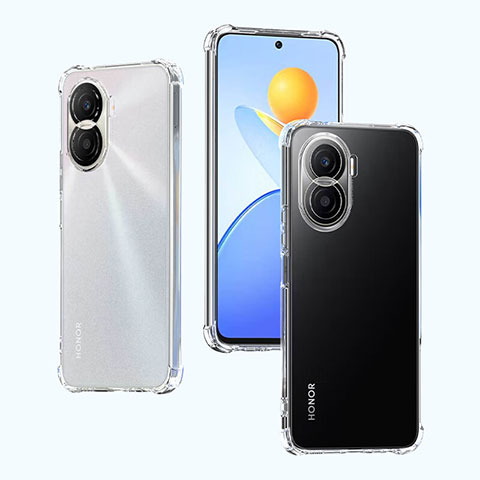 Cover Silicone Trasparente Ultra Sottile Morbida T05 per Huawei Honor X40i 5G Chiaro