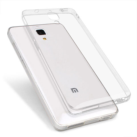 Cover Silicone Trasparente Ultra Sottile Morbida T05 per Xiaomi Mi 4 Chiaro