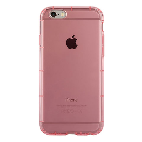 Cover Silicone Trasparente Ultra Sottile Morbida T06 per Apple iPhone 6 Rosa