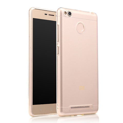 Cover Silicone Trasparente Ultra Sottile Morbida T07 per Xiaomi Redmi 3 Pro Chiaro