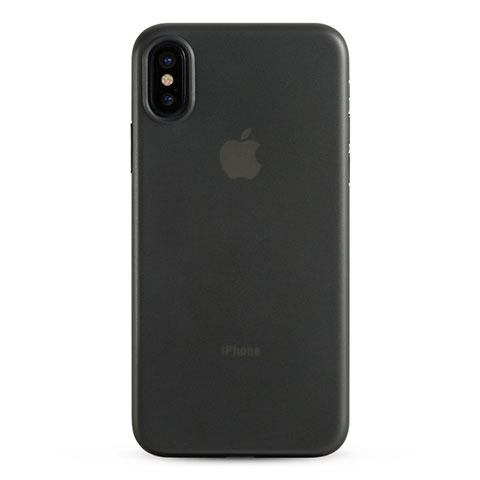 Cover Silicone Trasparente Ultra Sottile Morbida T08 per Apple iPhone Xs Grigio