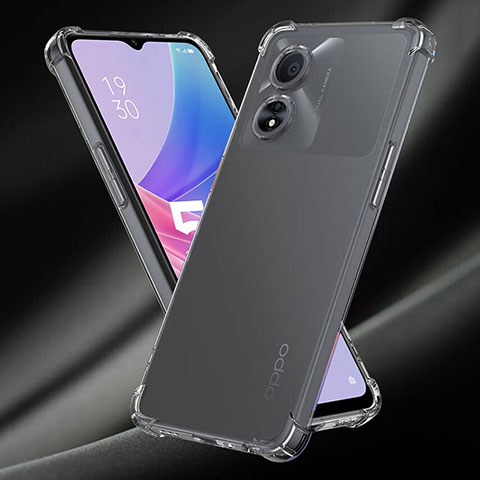 Cover Silicone Trasparente Ultra Sottile Morbida T08 per Oppo A1 5G Chiaro