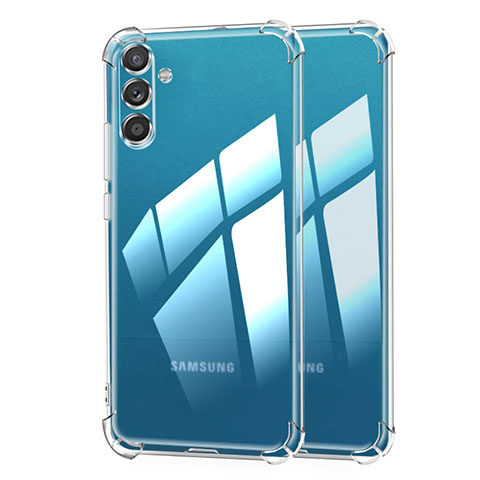 Cover Silicone Trasparente Ultra Sottile Morbida T09 per Samsung Galaxy F23 5G Chiaro