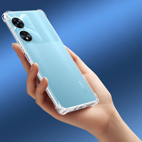 Cover Silicone Trasparente Ultra Sottile Morbida T11 per Oppo A1 Pro 5G Chiaro