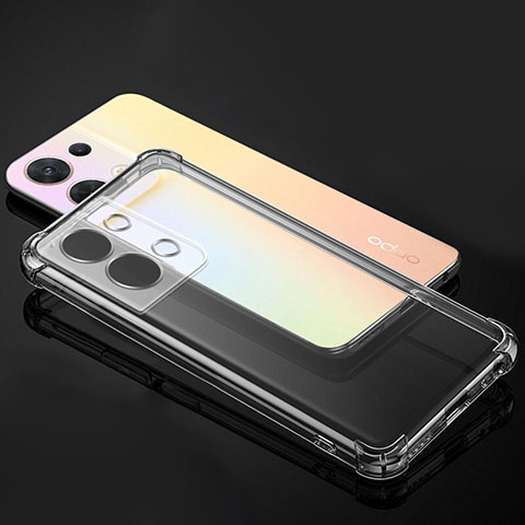 Cover Silicone Trasparente Ultra Sottile Morbida T14 per Oppo Reno8 Pro 5G Chiaro