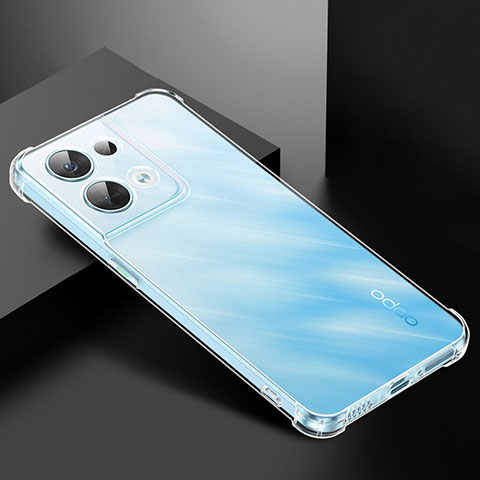 Cover Silicone Trasparente Ultra Sottile Morbida T21 per Oppo Reno9 Pro 5G Chiaro