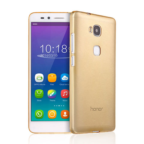 Cover TPU Trasparente Ultra Sottile Morbida per Huawei Honor Play 5X Oro